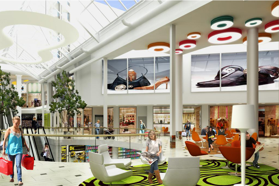 retail and leisure area lighting