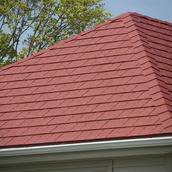 metal line shingles