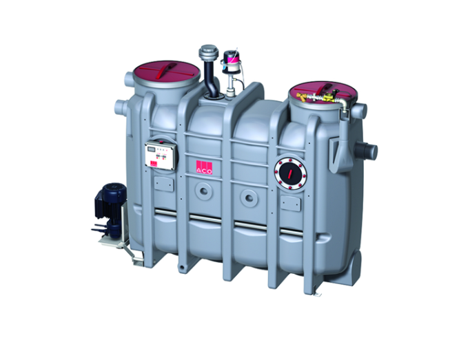 free standing grease installation